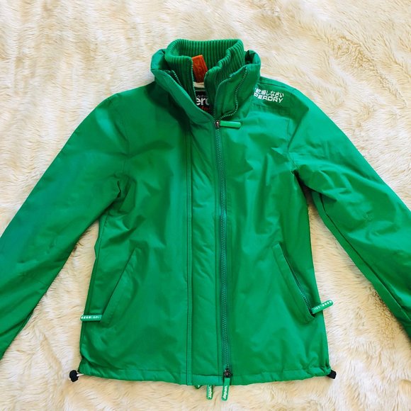 superdry windcheater green